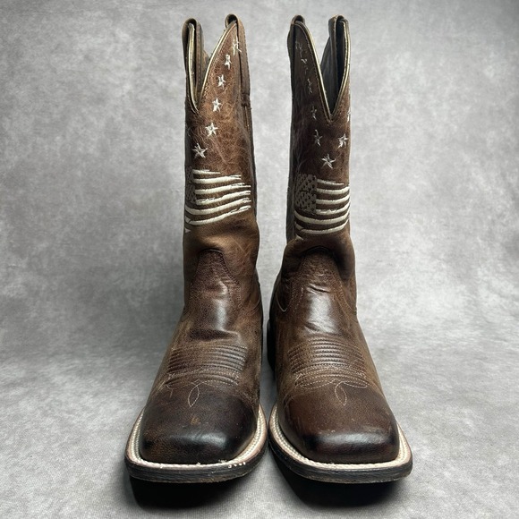 ARIAT WOMEN'S 9 B CIRCUIT PATRIOT WESTERN COWBOY BOOTS SQUARE TOE - Picture 5 of 9